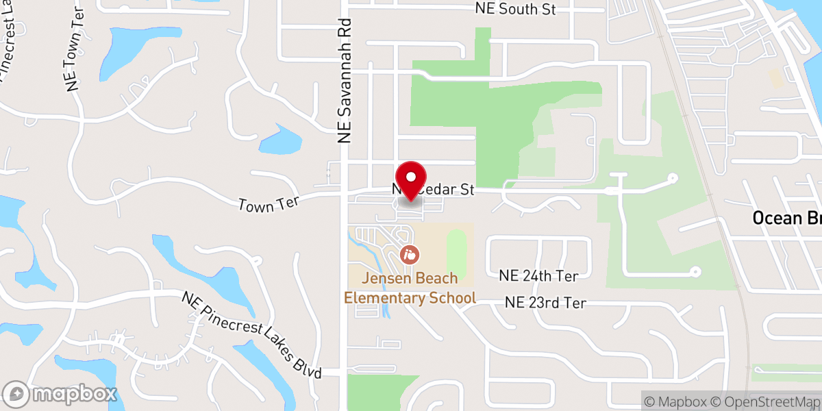 Map showing location of St. Martin de Porres Catholic