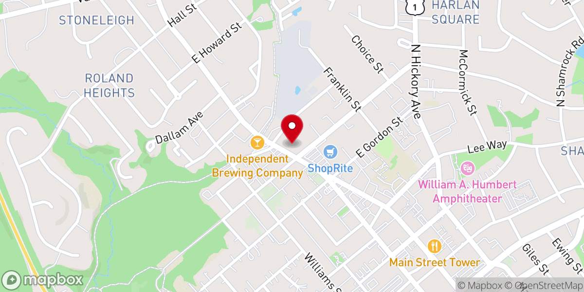 Map showing location of Emmanuel Church Meeting and Event Space