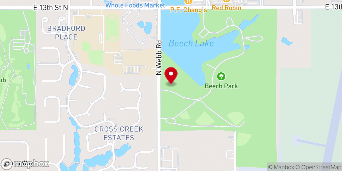 Map showing location of United Divine Science Church of Wichita Inc