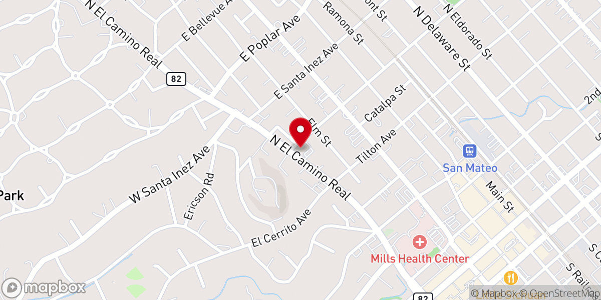 Map showing location of First Church of Christ, Scientist