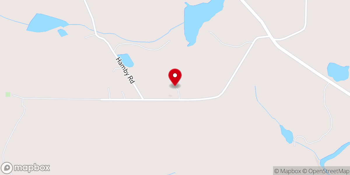 Map showing location of County Line Missionary Baptist Church