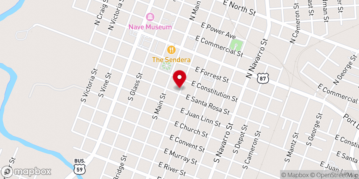 Map showing location of Liberty Church