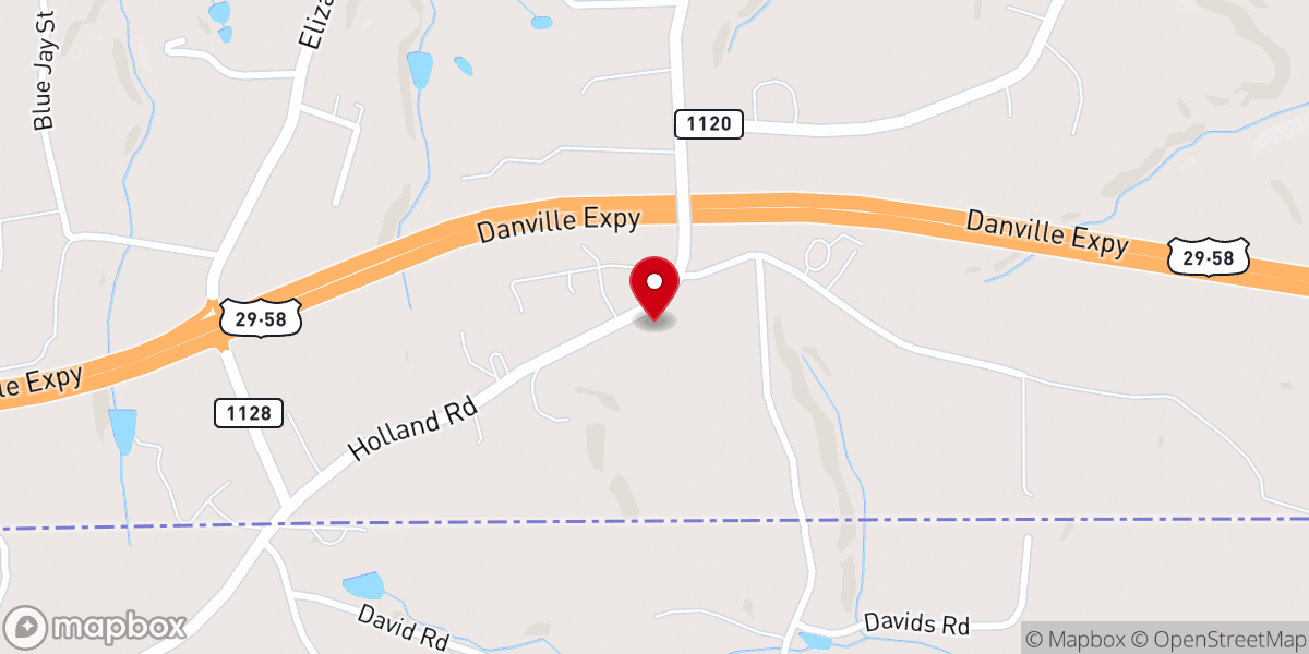 Map showing location of Smith Chapel Baptist Church