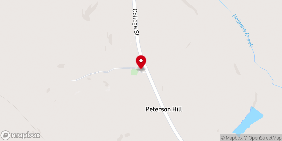 Map showing location of Mt. Vernon Baptist Church