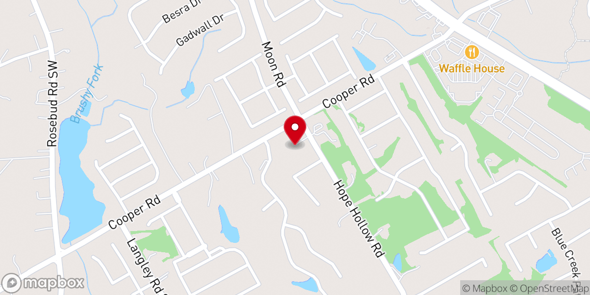 Map showing location of Berean Bible Church