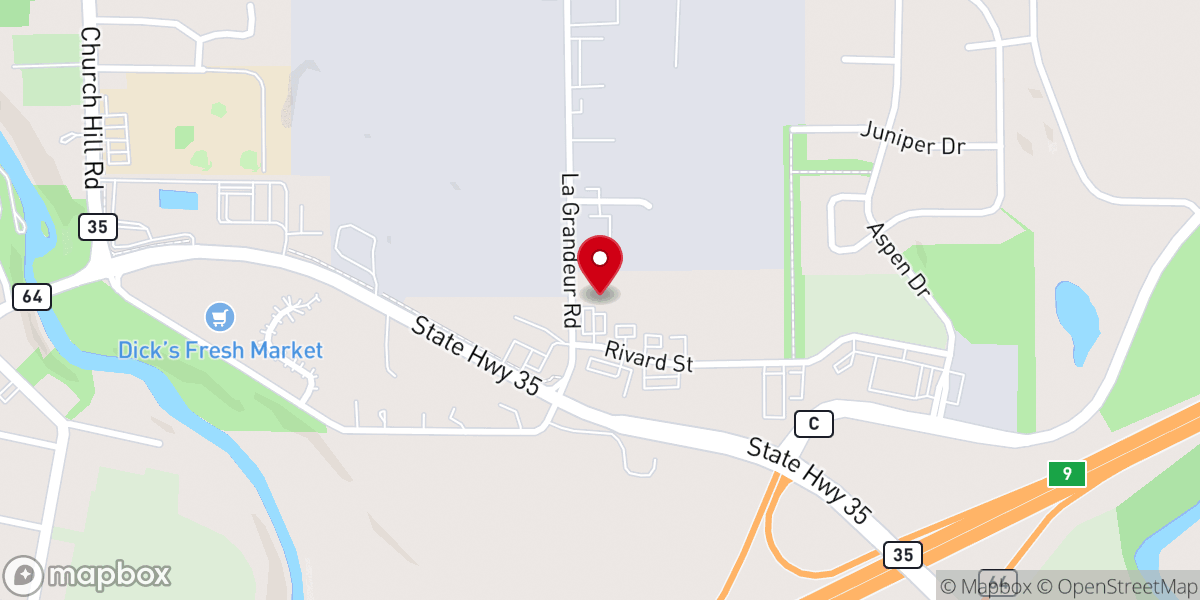 Map showing location of The Bridge Bible Church