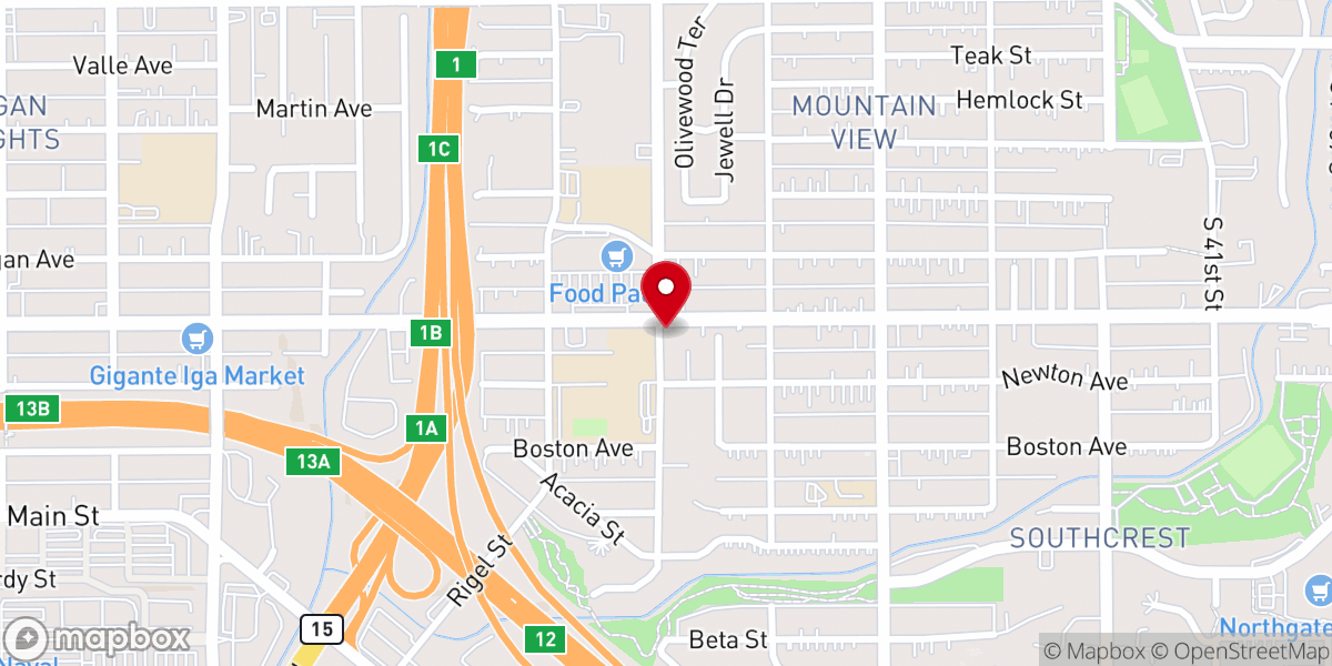 Map showing location of Southeast Church-The Nazarene