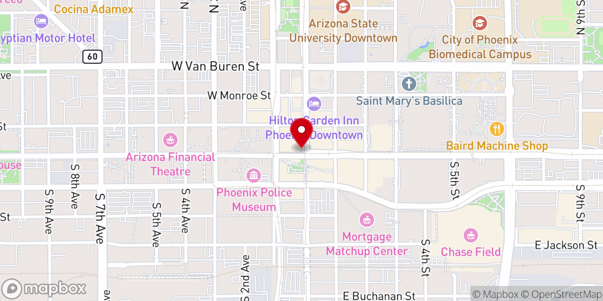 Map showing location of Fountain of Life House of Worship