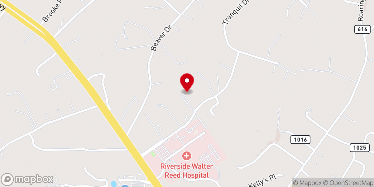 Map showing location of Reedswood Christian Church