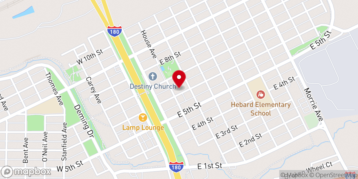 Map showing location of Saint Joseph's Catholic Church