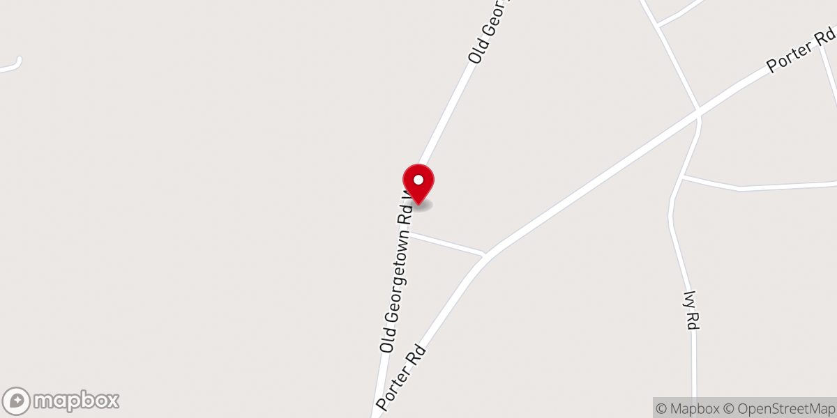 Map showing location of Beaverdam Baptist Church