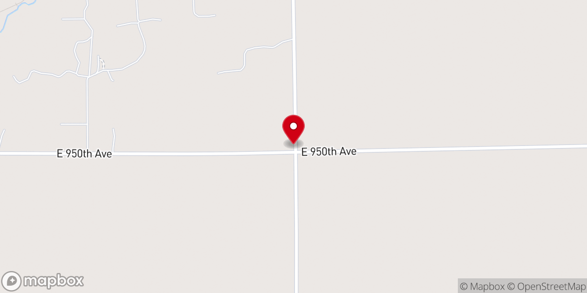 Map showing location of Bible Chapel Church