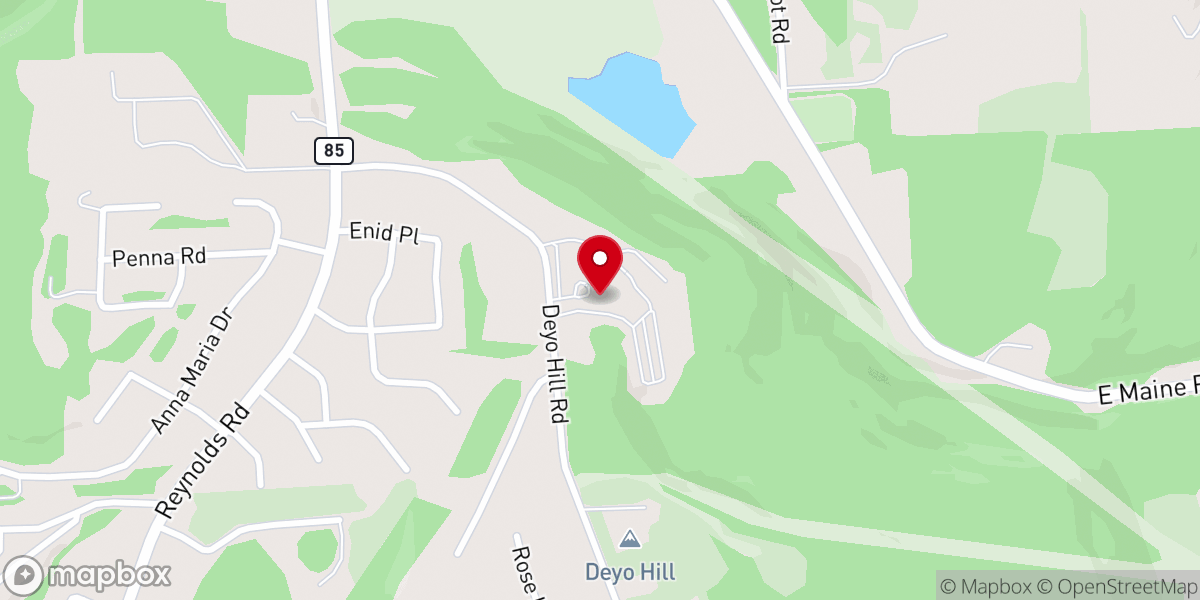 Map showing location of Hoag Sr Clayton