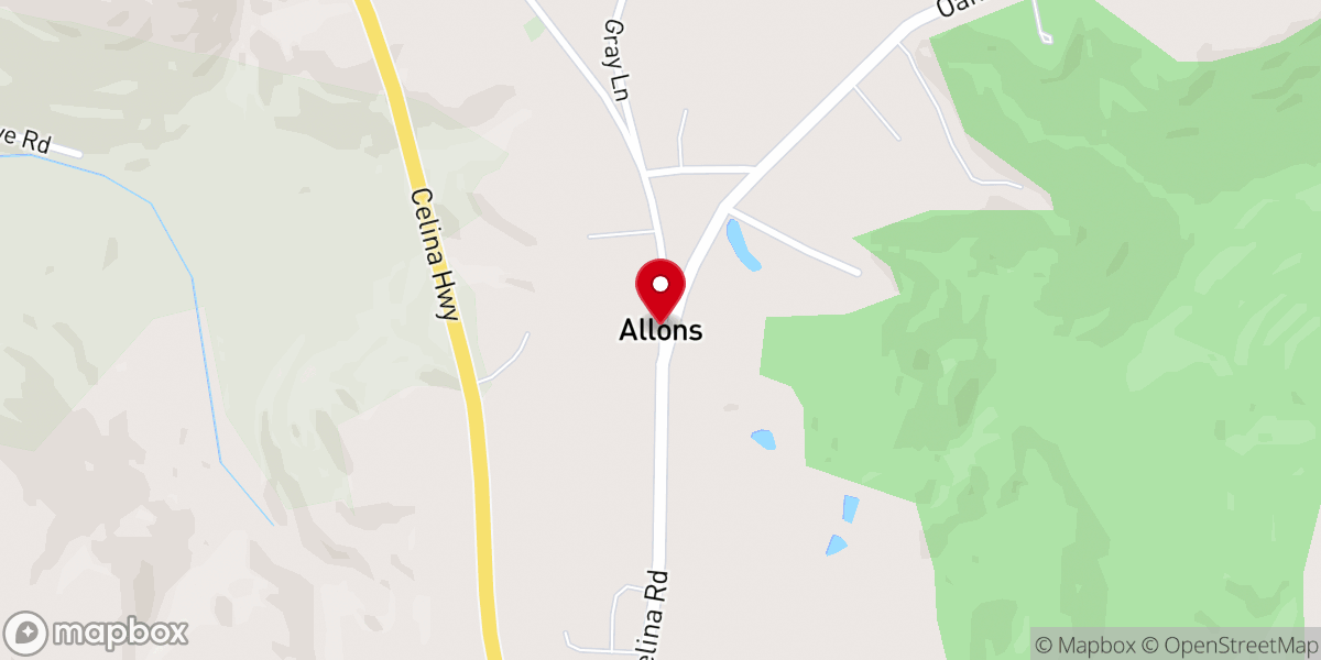Map showing location of Allons