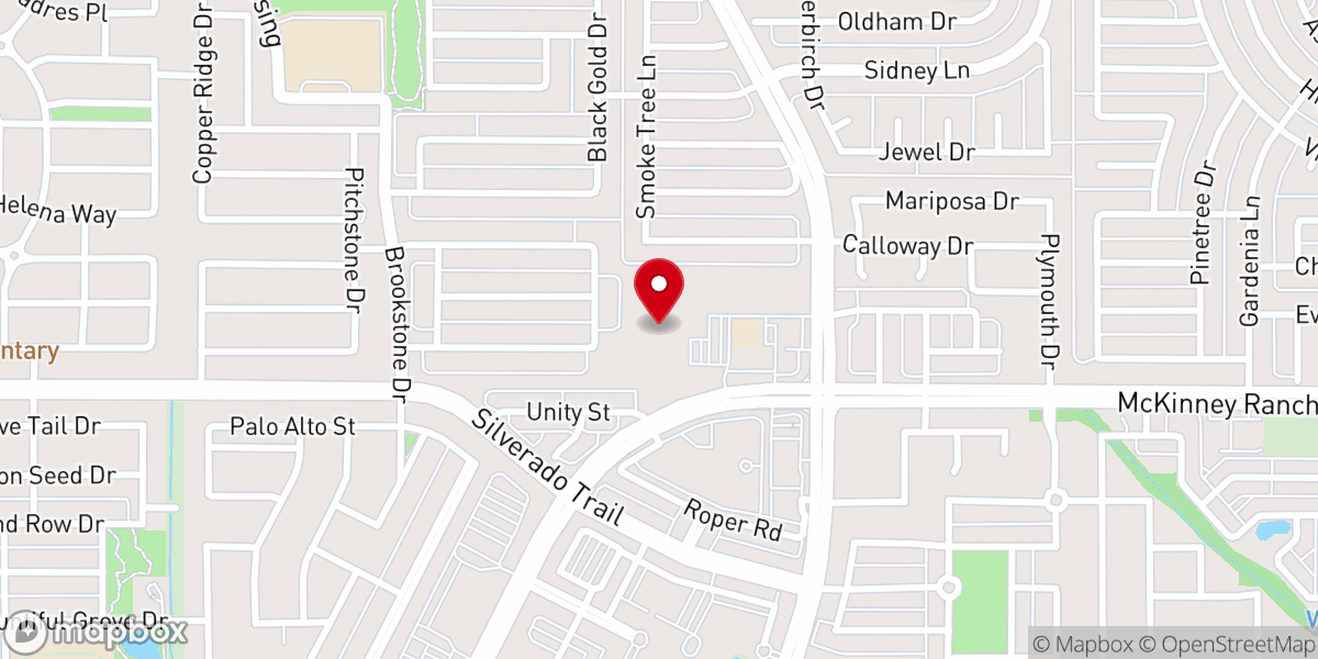 Map showing location of St. Andrew's Episcopal