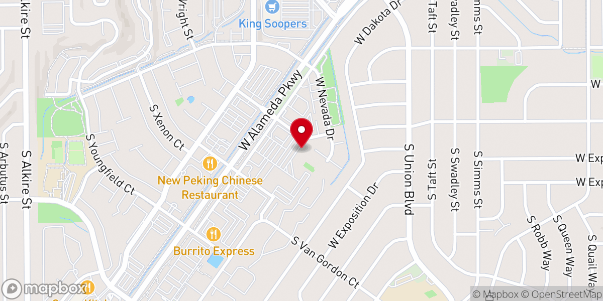 Map showing location of Foothills Calvary