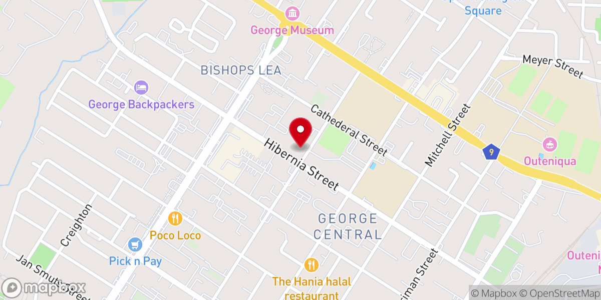Map showing location of St Peter & St Paul Catholic Church.