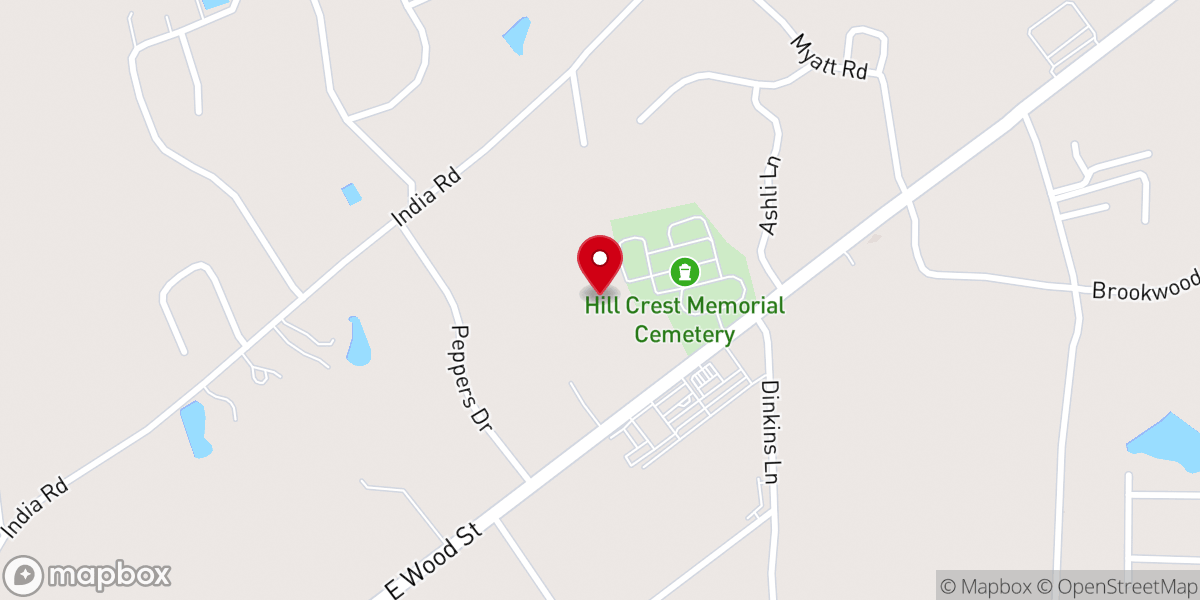 Map showing location of Tennessee Valley Community Church