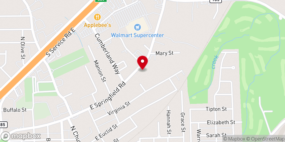 Map showing location of Faith Assembly of God