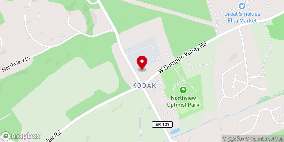 Map showing location of Cornerstone Baptist Church