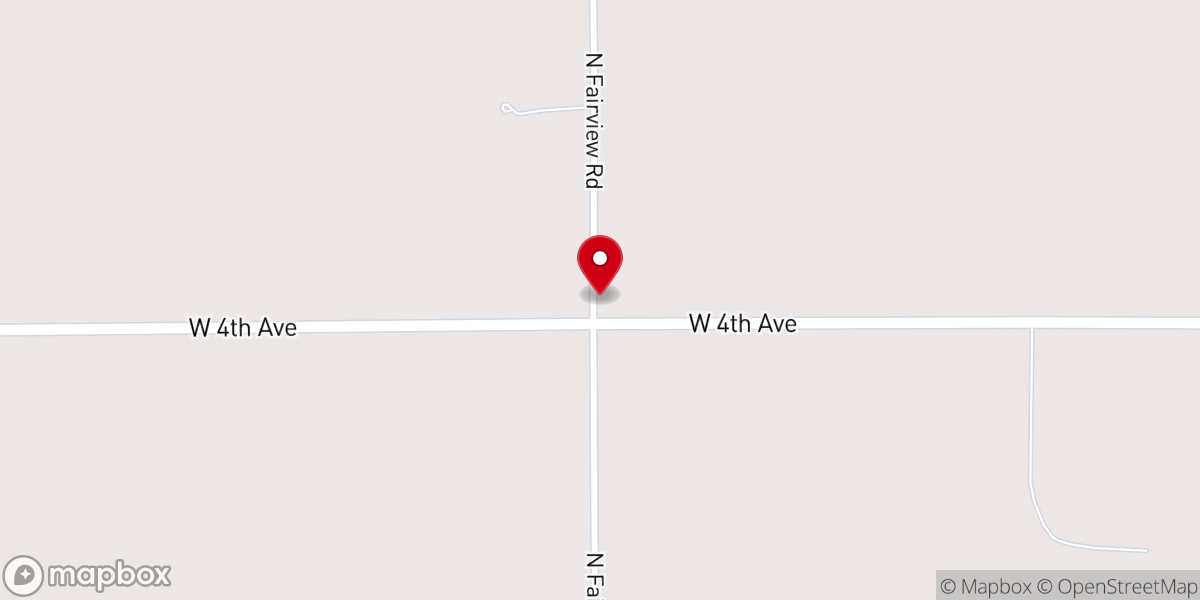 Map showing location of Fairview Country Church