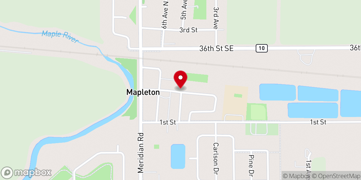 Map showing location of Christensen Park