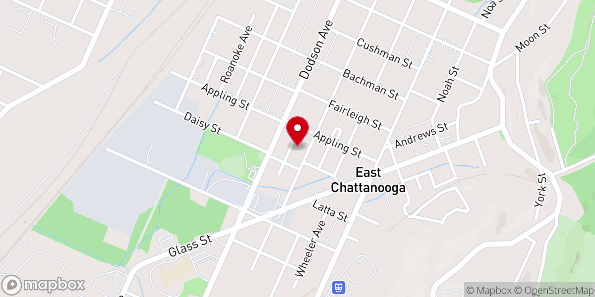 Map showing location of Mount Zion Missionary Baptist Church