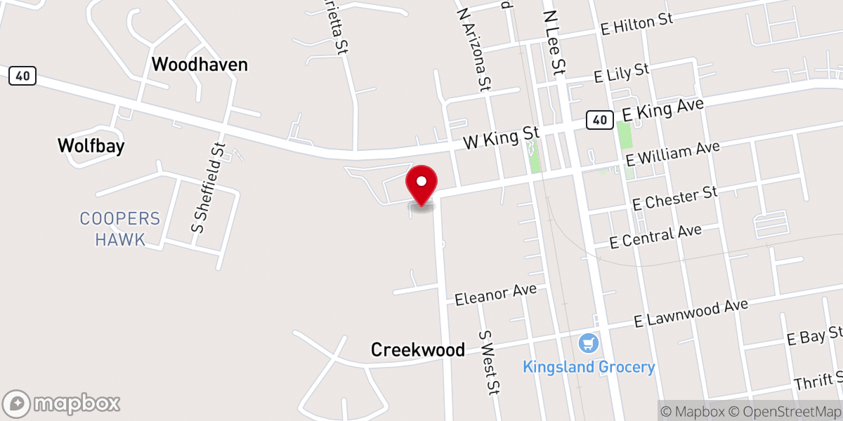 Map showing location of First United Pentecostal Church/Camden Christian Academy