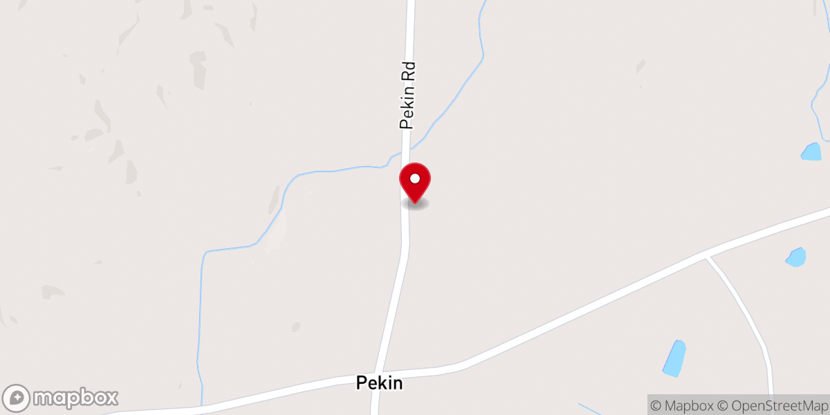 Map showing location of Blackwood Chapel