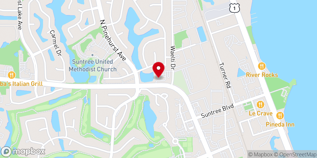 Map showing location of Saint Paul's Anglican Church