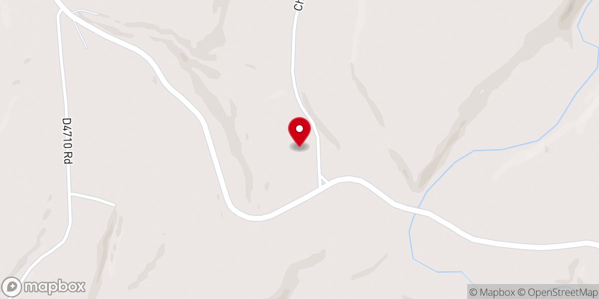 Map showing location of Rock fence Baptist church