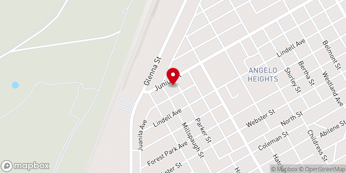 Map showing location of Church of Miracles Christian Center