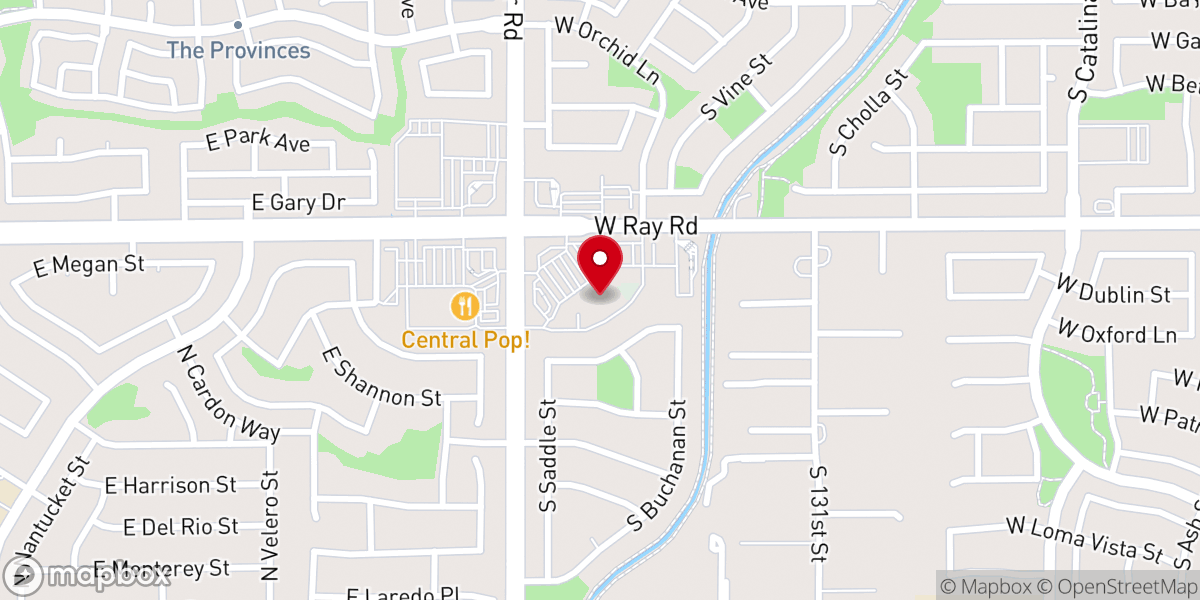 Map showing location of Life Community Gilbert