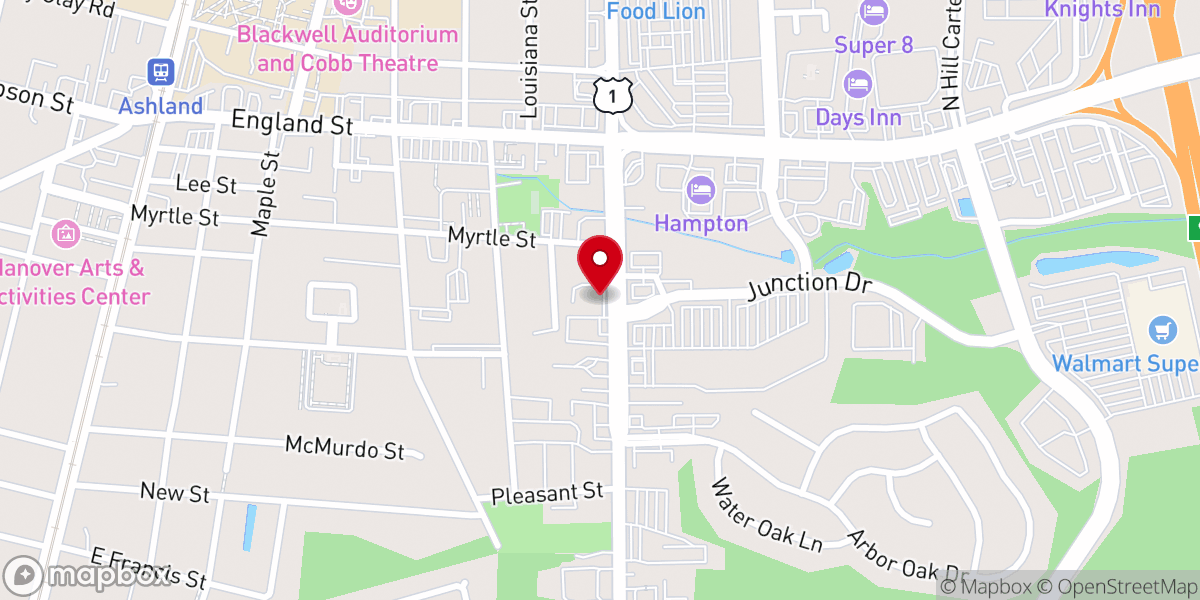 Map showing location of Ashland Impact Mission (AIM CHURCH)