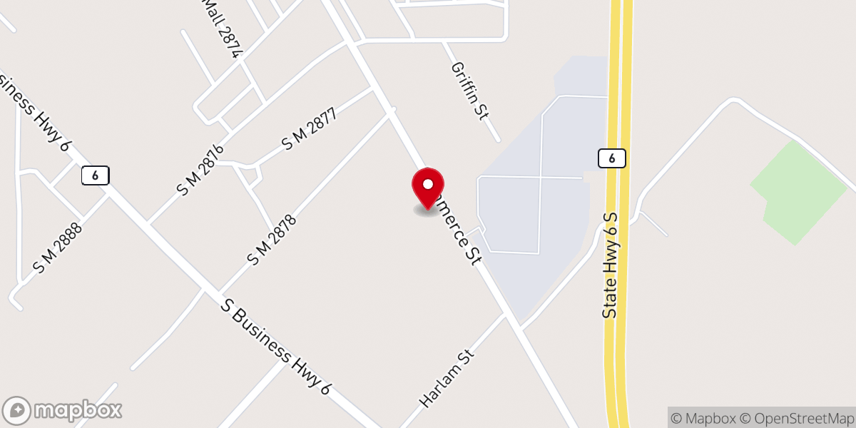 Map showing location of Falls County Missionary