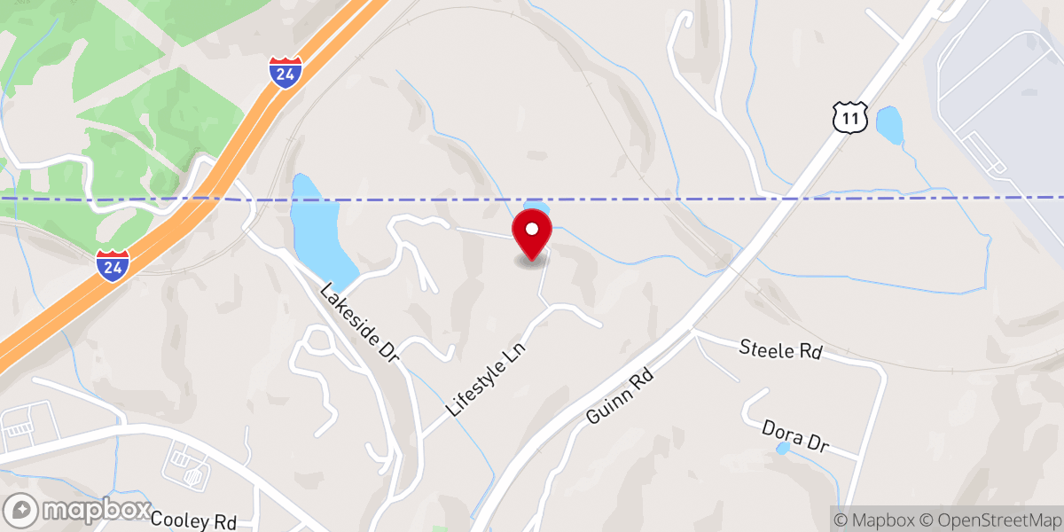 Map showing location of Wildwood Center for Health Evangelism