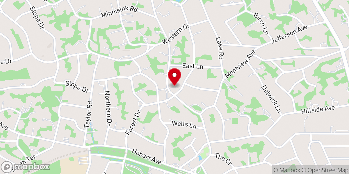 Map showing location of Christ Church Short Hills