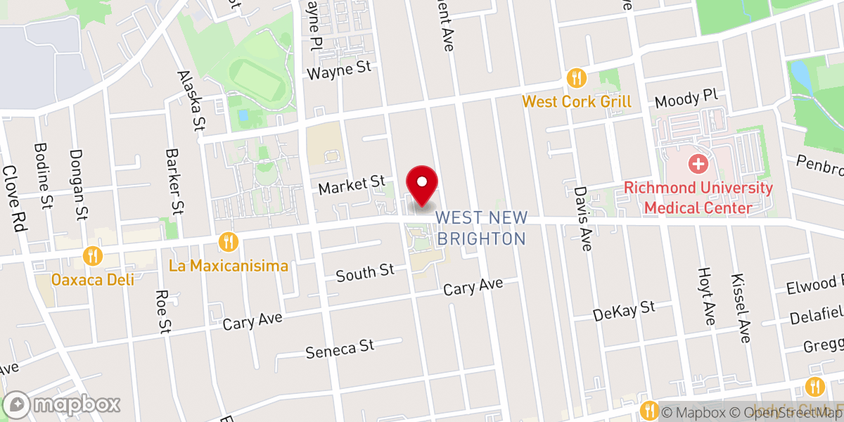 Map showing location of Centro Cristiano Edificadores de Naciones