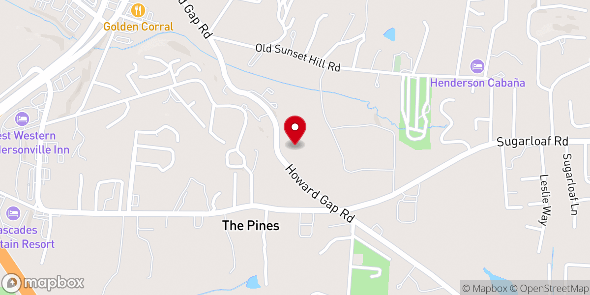 Map showing location of Blue Ridge Tabernacle