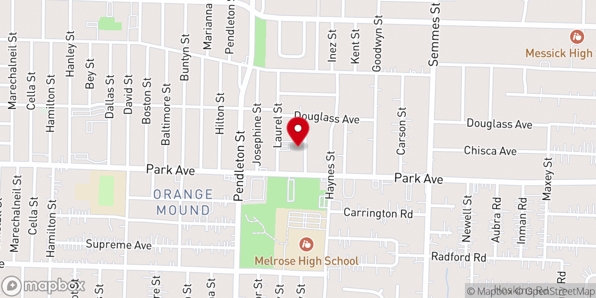 Map showing location of Greater New Shiloh Baptist Church
