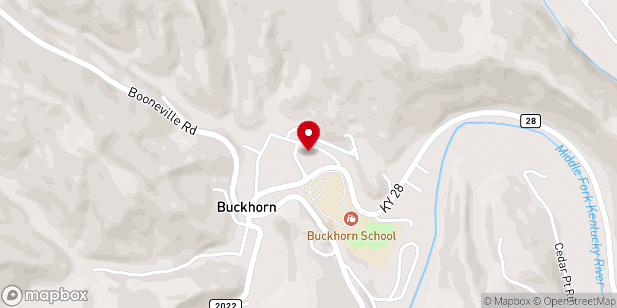 Map showing location of Buckhorn Therapeutic Care