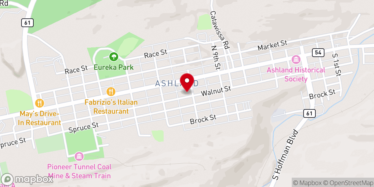 Map showing location of St. Charles Borromeo Parish