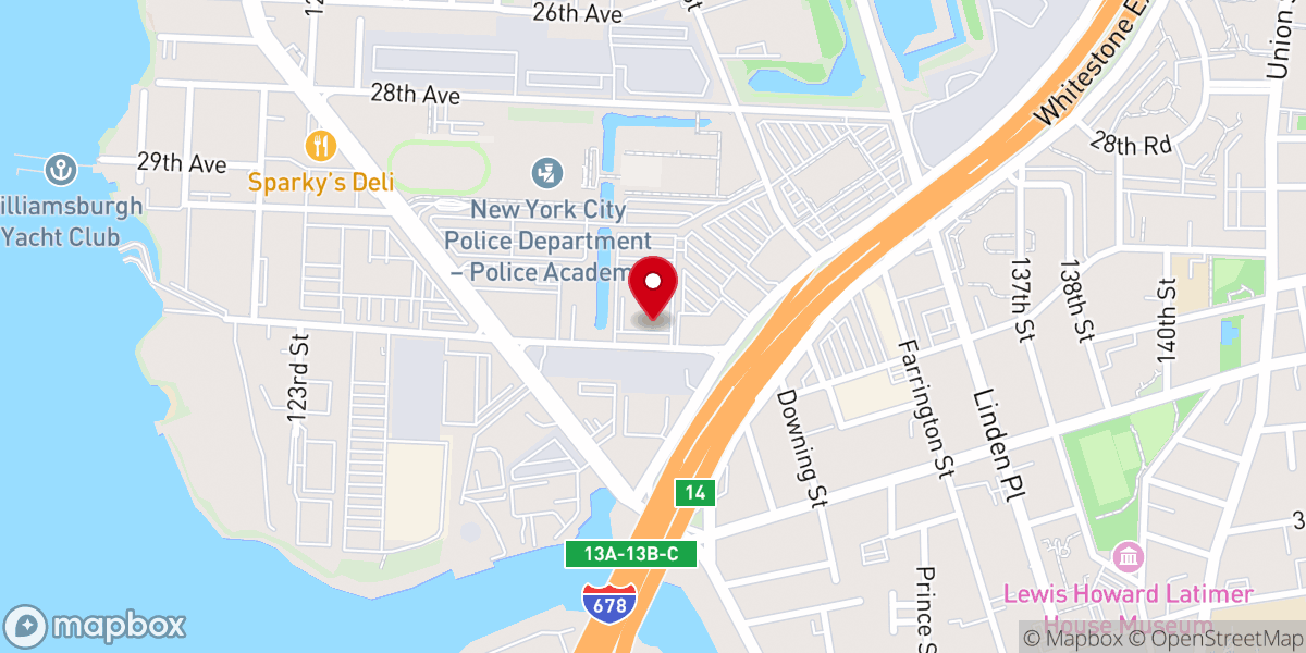 Map showing location of Promise Church