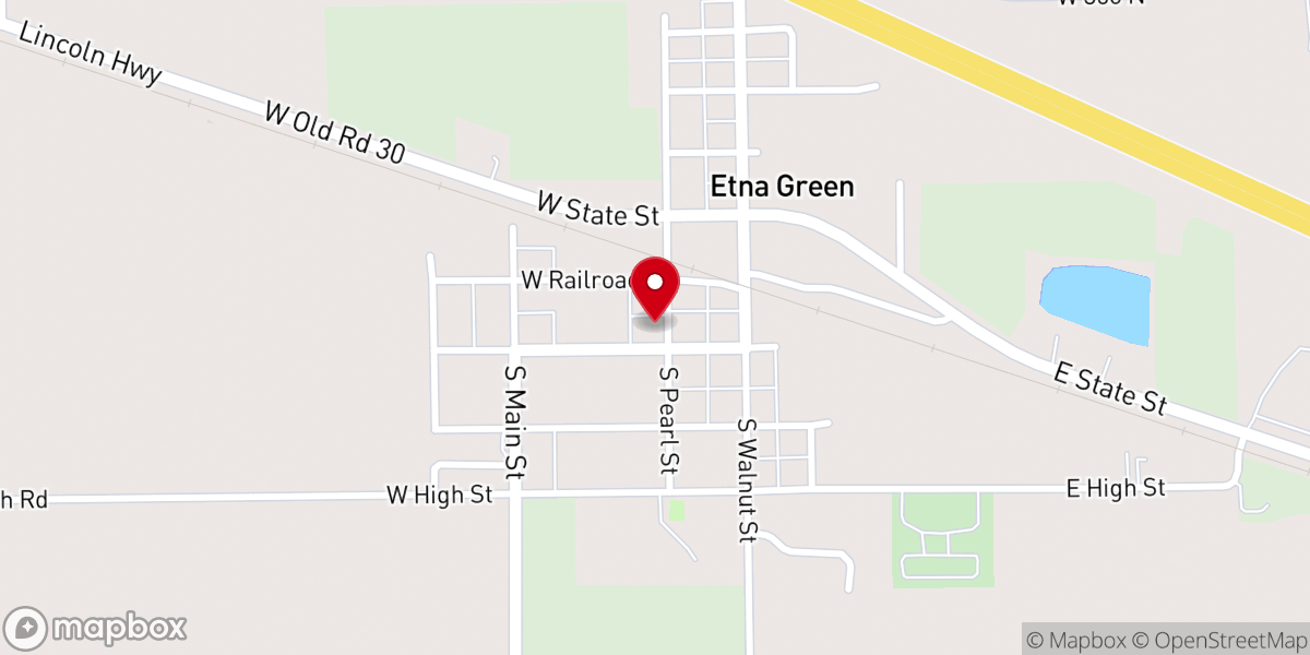 Map showing location of Church of Christ