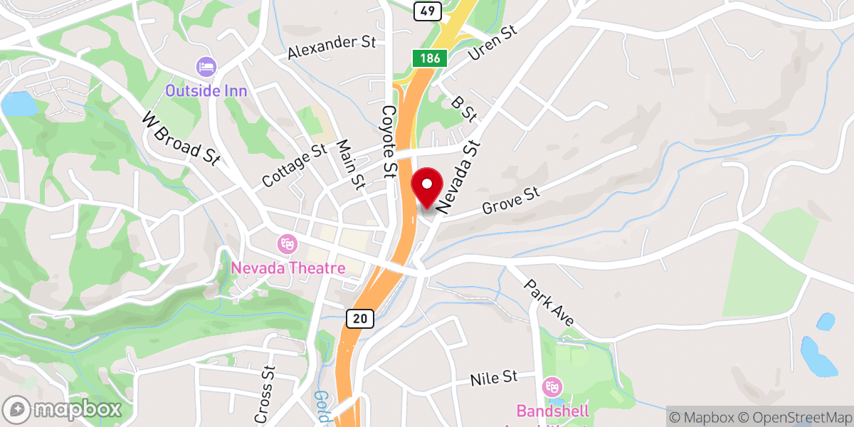 Map showing location of Holy Trinity Episcopal Church