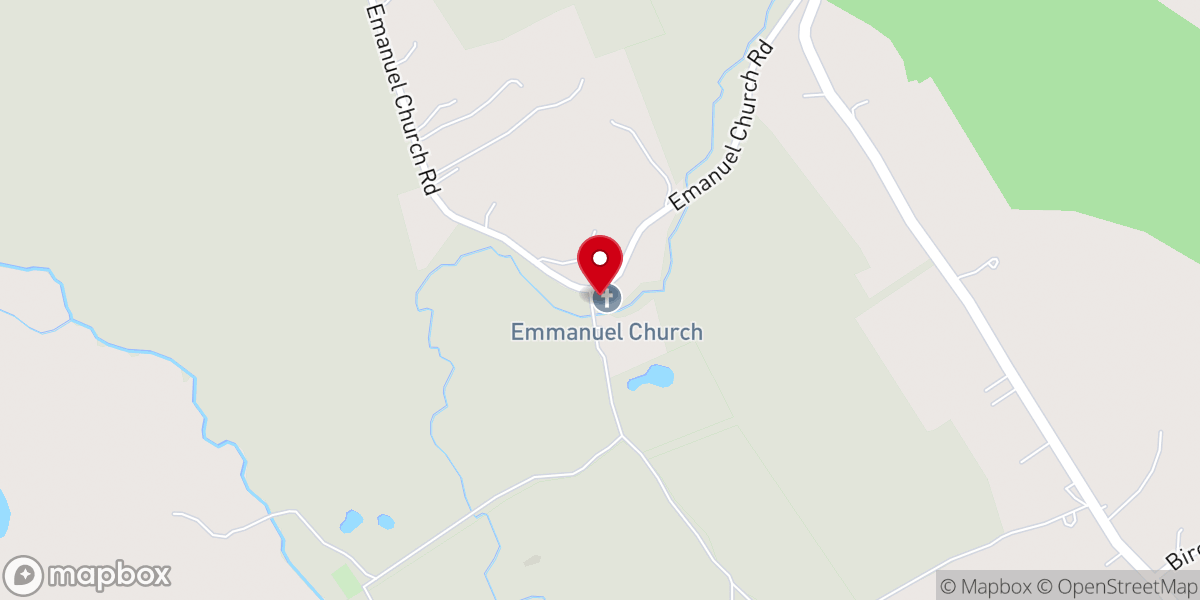 Map showing location of Emmanuel Episcopal Church