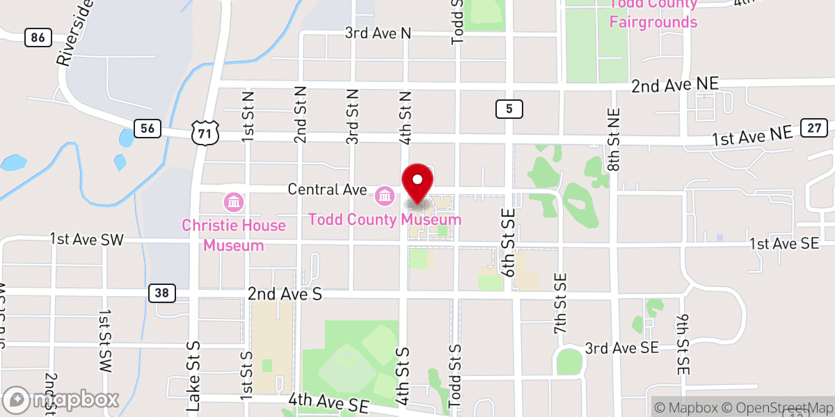 Map showing location of St. Mary of Mount Carmel Catholic Church