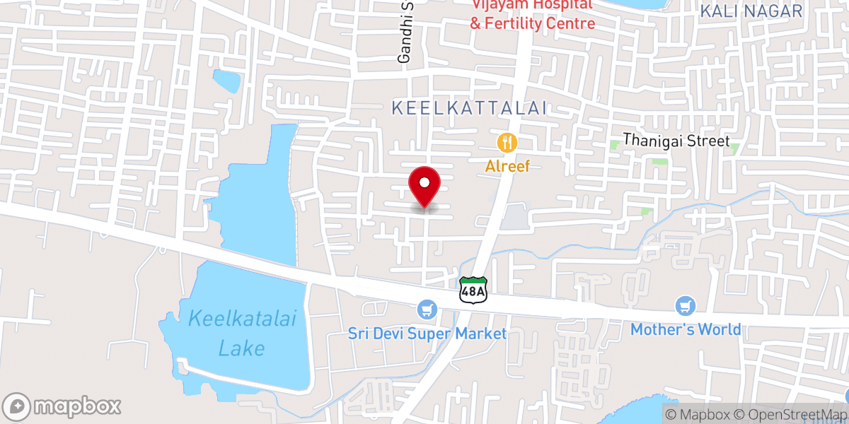 Map showing location of C.S.I. St. Paul's Church