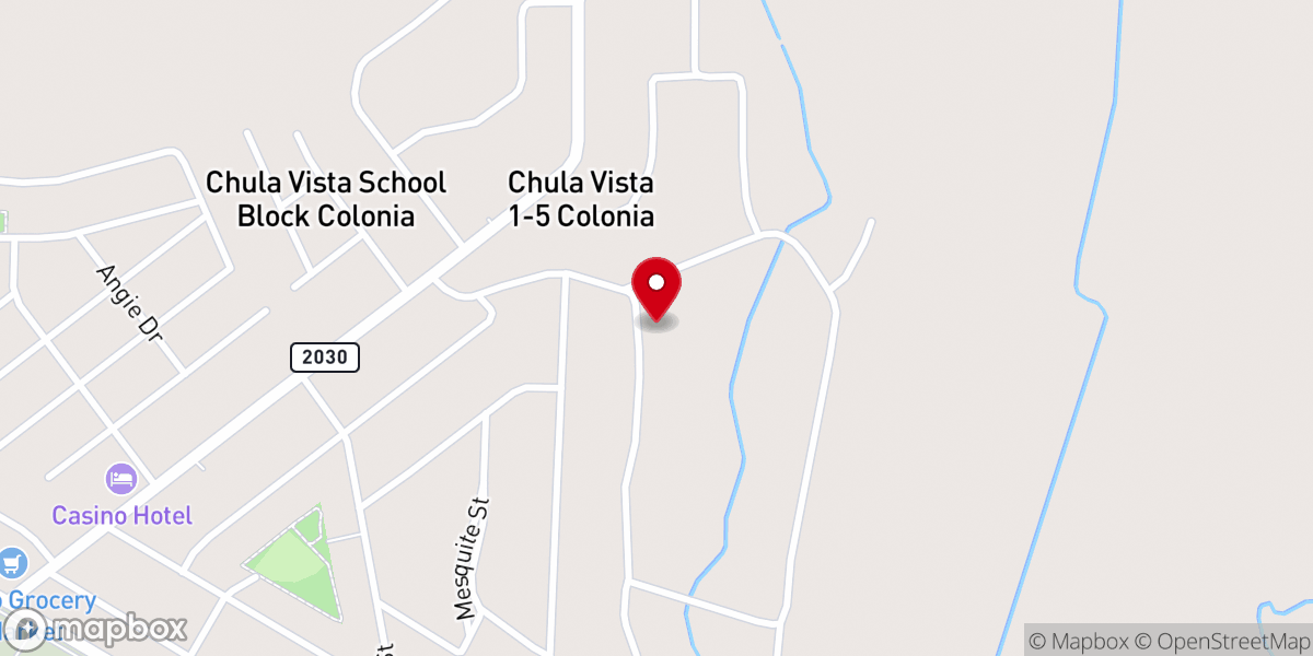 Map showing location of Templo Ebenezer