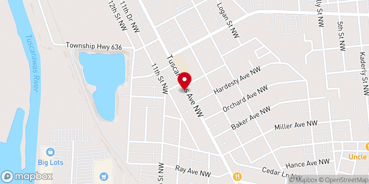 Map showing location of First Church of God